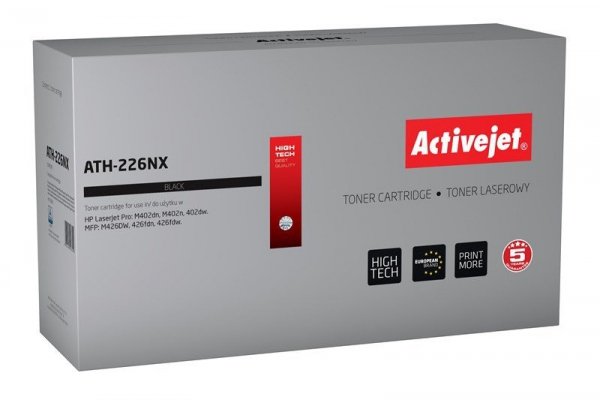 Activejet Toner ATH-226NX (zamiennik HP 226X CF226X; Supreme; 9000 stron; czarny)