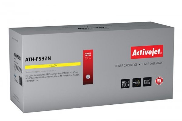 Toner Activejet ATH-F532N (zamiennik HP 205A CF532A; Supreme; 900 stron; żółty)