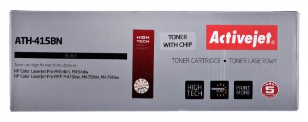 Toner Activejet ATH-415BN (zamiennik HP 415A W2030A; Supreme;  2400 stron; czarny) z chipem
