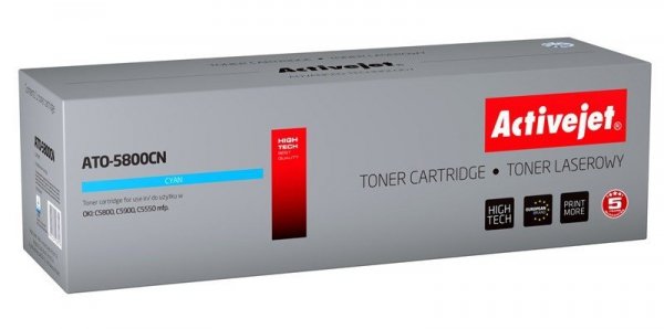 Toner Activejet ATO-5800CN (zamiennik OKI 43324423; Supreme; 5000 stron; niebieski)