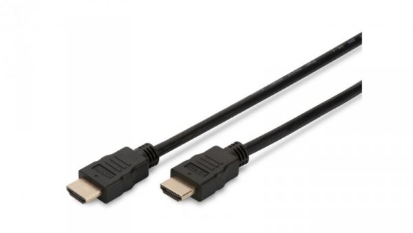 Kabel połączeniowy HDMI Highspeed 2.0 z Eth. GOLD Typ HDMI A/HDMI A, M/M czarny 3m AK-330107-030-S