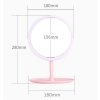 Lusterko simple stojące różowe L4R