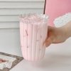 Szklanka ryflowana do kawy, drinków 1szt 420ml 12x8,5cm SZK54