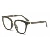 OKULARY ZERÓWKI RETRO GLITER SZARE OK129WZ7