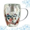 Szklanka termiczna z kwiatami w środku 300ml 1szt - SZK138