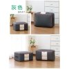POKROWIEC Kufer NA POŚCIEL UBRANIA ORGANIZER TORBA grafitowa L 50x40x25cm OR105