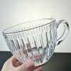 Filiżanka szklanka ryflowana duża 460 ml 1szt SZK152