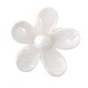 Spinka do włosów klamra XL kwiat Marmurek biały 7,5 x 8cm SP379B