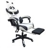 Fotel gamingowy obrotowy PANDA z podnóżkiem i z masażerem KIDS ZONE KO34