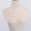 naszyjnik choker biel N298B