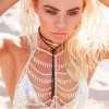 NASZYJNIK CHOKER OPALIZUJĄCY - SZARY N493SZ