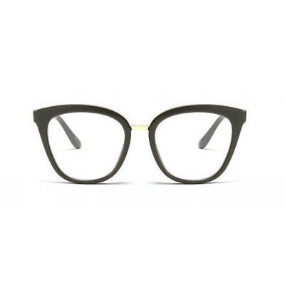OKULARY &quot;ZERÓWKI&quot; RETRO GLITER SZARE OK129WZ7