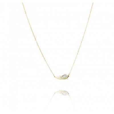 Naszyjnik stal chirurgiczna pozłacana 14k gold NST1614