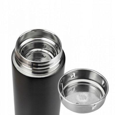 KUBEK TERMICZNY, BIDON TERMOS 500ML BUTELKA Z CZUJNIKIEM TEMPERATURY BD41