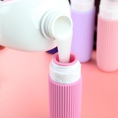 Zestaw silikonowych pojemniczków, buteleczek podróżnych 4w1 90ml KS137WZ1
