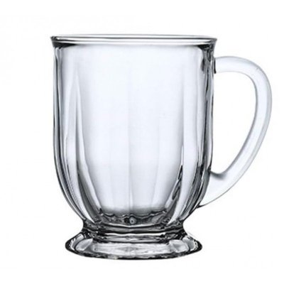 Filiżanka szklanka ryflowana duża 500 ml 1szt SZK159