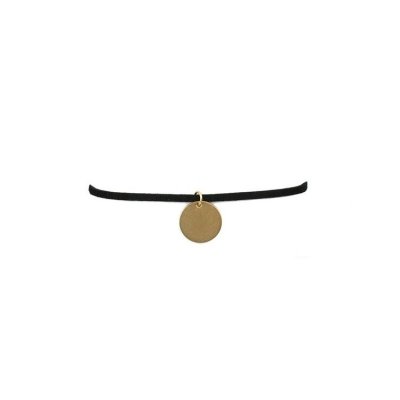 NASZYJNIK CHOKER RZEMYK - CZERŃ  N530CZ
