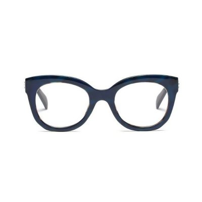 OKULARY &quot;ZERÓWKI&quot; RETRO GRANATOWE OK130GRAN