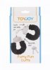 Kajdanki-FURRY FUN CUFFS BLACK PLUSH