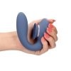 Twitch 3 - Rechargeable Vibrator & Suction - Silicone - 10 Speed - Blue/Grey