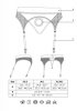 Vibrating Strap-on Thong with Adjustable Garters - XL/XXL