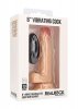 Vibrating Realistic Cock - 8 - With Scrotum - Skin