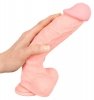 Dildo silikonowe medyczne z przyssawką 24 cm