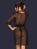 Bielizna-Lucita peniuar czarny  S/M