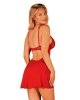 Komplet Babydoll i Stringi Luvae Czerwony S/M