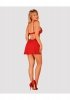 Komplet Babydoll i Stringi Luvae Czerwony S/M