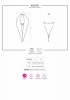 MINIMALISTYCZNE CZARNE SEKSOWNE BODY OTWART KROK S/M