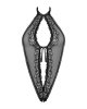 MINIMALISTYCZNE CZARNE SEKSOWNE BODY OTWART KROK L/XL