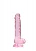 DILDO RÓŻOWE Z MOCNĄ PRZYSSAWKĄ RÓŻOWY ORGAZM 19CM