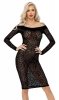 Sukienka Leopard XXL Noir Handmade