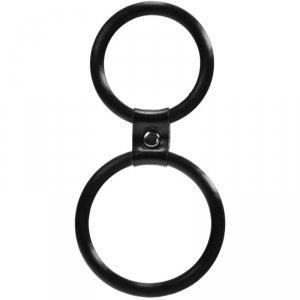 Pierścień- Me You Us Dual Ring Cock Ring Black
