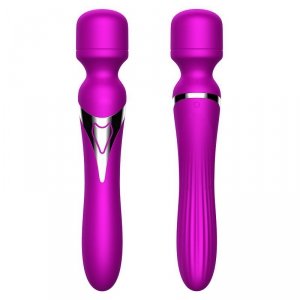 Wibrator 2w1 Stymulator Punktu G Łechtaczki USB Purple
