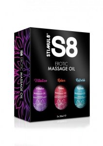 S8 Massage Oil Box 3x 50 ml