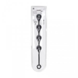 Waterdrop Silicone Anal Balls - L - 40mm - Black