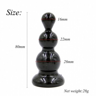 Rocket drill 3,2 inch black  anal plug 3,2 inch / 8 cm
