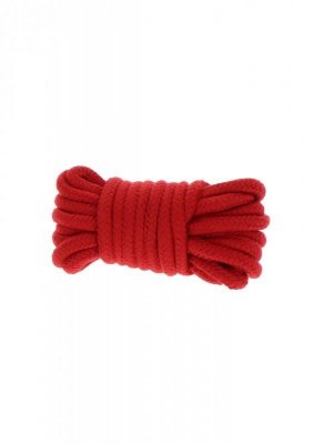 Wiązania-BONDAGE ROPE 5 METER RED