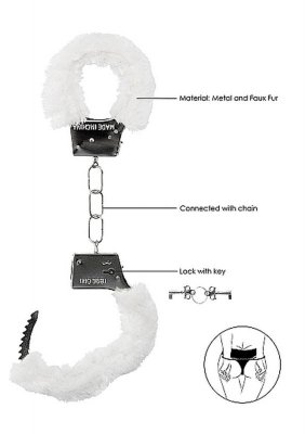 Beginner&quot;&quot;s Handcuffs Furry - White