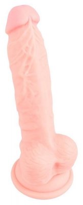 Dildo silikonowe medyczne z przyssawką 18 cm