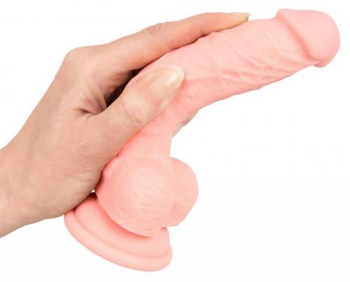 Dildo silikonowe medyczne z przyssawką 18 cm