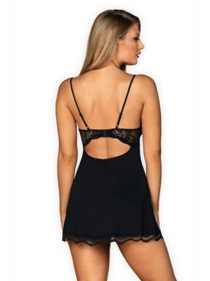 Bielizna-Luvae babydoll i stringi Czarny  S/M