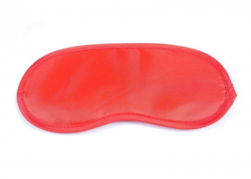 Maska na oczy do spania Sexu Satynowa Red
