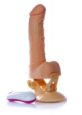 Realistyczny Sex Wibrator z Uchwytem 24cm 12 funkcji