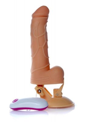 Realistyczny Sex Wibrator z Uchwytem 24cm 12 funkcji