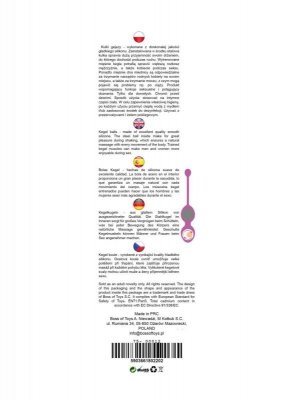 Silicone Kegel Balls 32mm 165g Purple - Boss Series