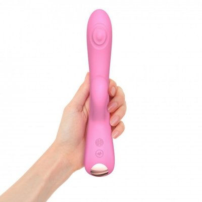 Wibrator z Masażerem Łechtaczki Bunny Pink