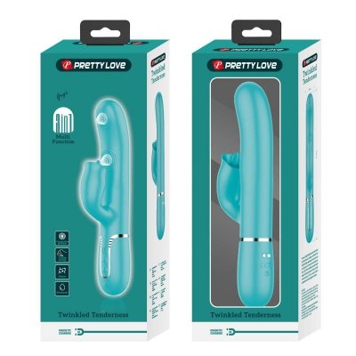 PRETTY LOVE - Gigi light blue, 7 thumping functions 7 licking modes